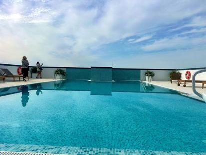 Swimming pool of Flat for sale in Málaga Capital  with Air Conditioner, Terrace and Storage room