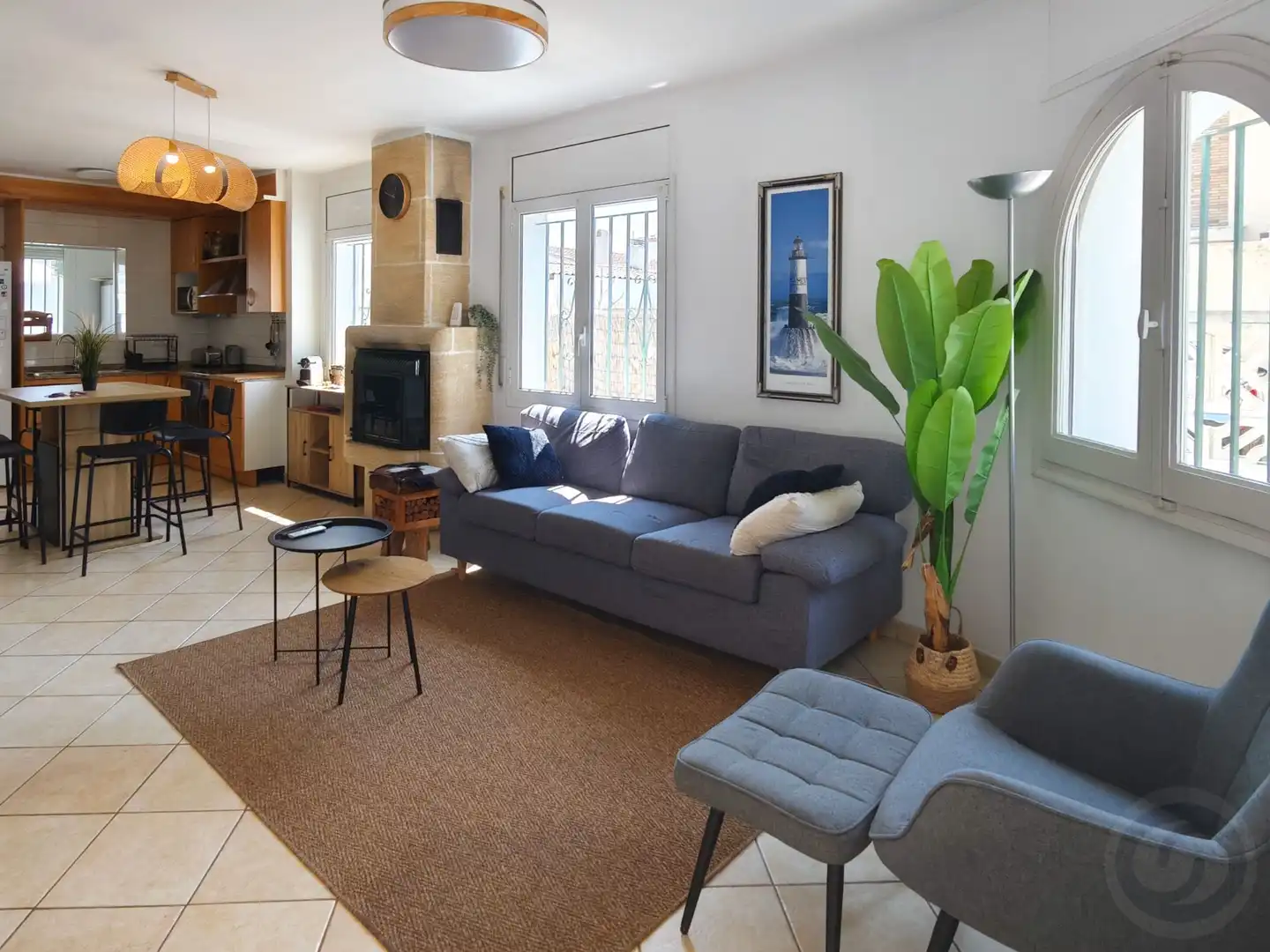 Sala de estar de Casa adosada en venta en Empuriabrava con Aire acondicionado, Calefacción y Terraza
