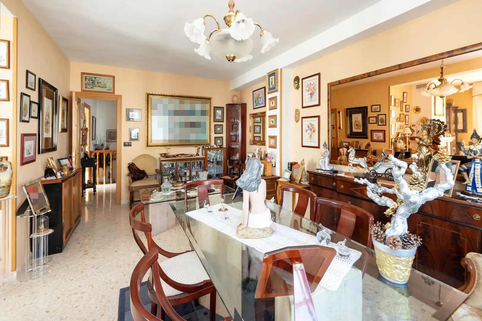 Esszimmer von Einfamilien-Reihenhaus zum Verkauf in Benalúa de las Villas mit Balkon
