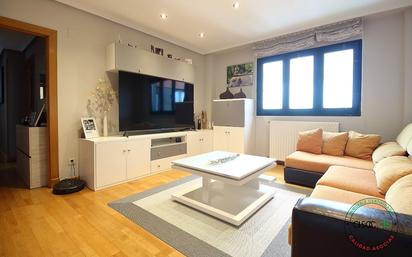 Living room of Flat for sale in Gijón   with Heating, Private garden and Storage room