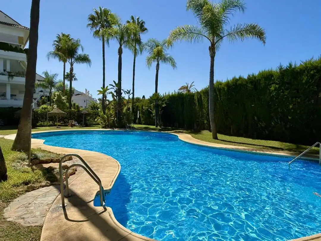 Swimming pool of Apartments for sale in Marbella  with Private garden, Terrace and Storage room