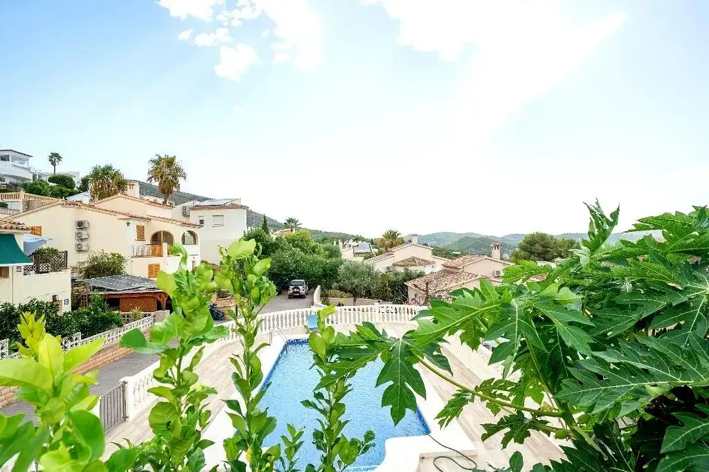 Vista exterior de Casa o chalet en venta en Xaló con Aire acondicionado, Jardín privado y Terraza