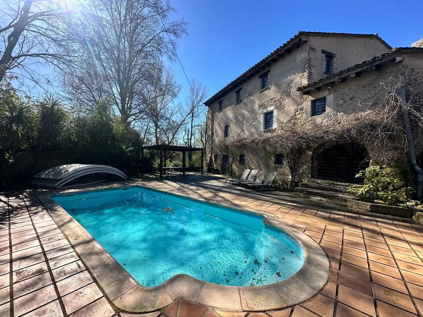 Piscina de Casa o xalet de lloguer en Cornellà del Terri amb Aire condicionat, Calefacció i Jardí privat