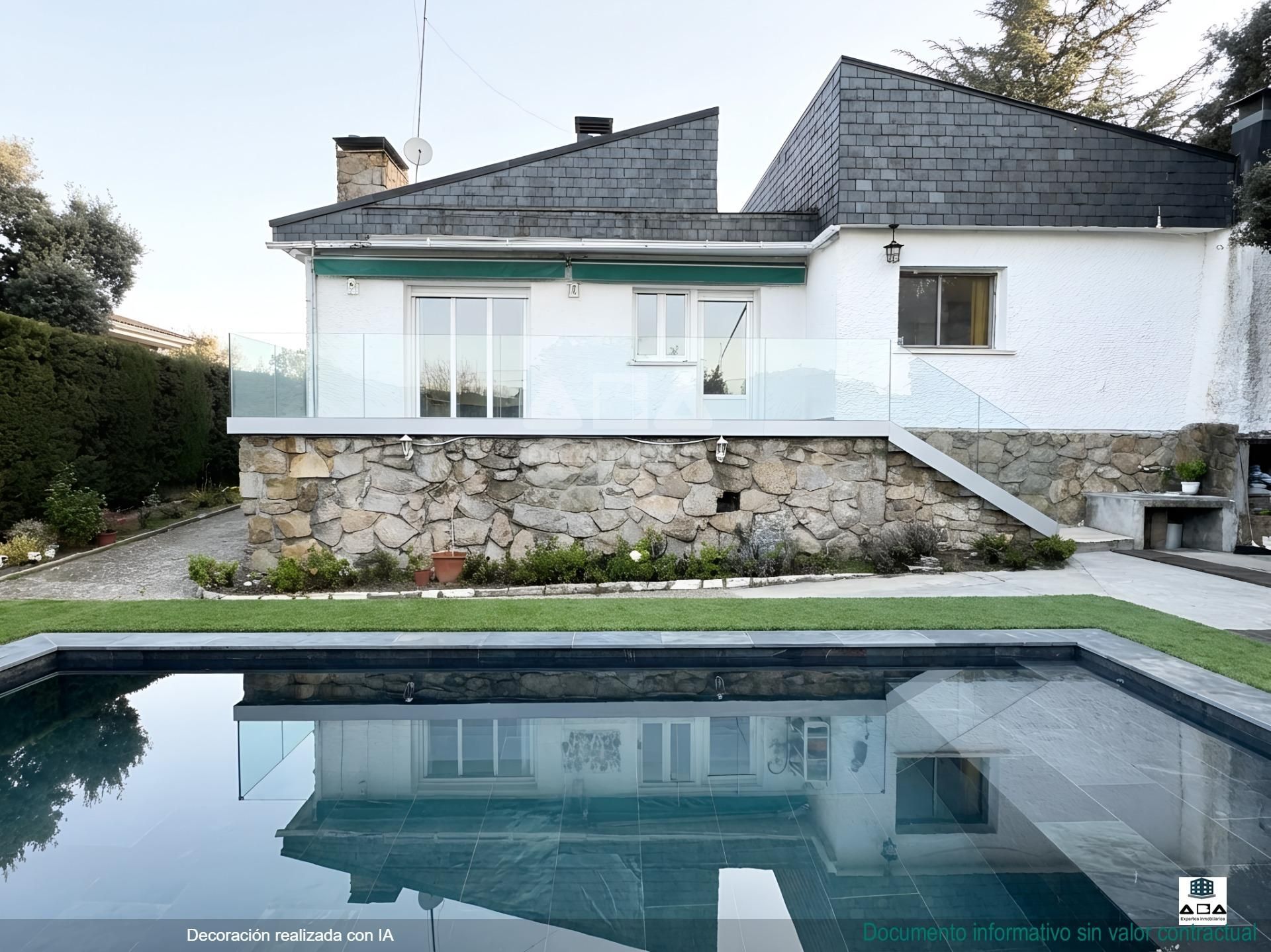 Piscina de Casa o chalet en venta en Valdemorillo con Aire acondicionado, Jardín privado y Terraza