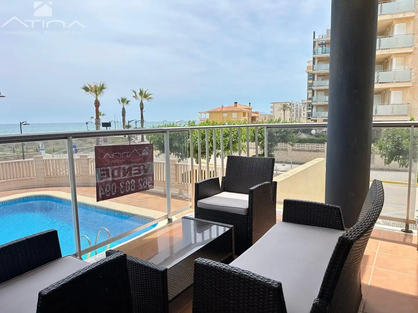 Terraza de Apartamento en venta en Guardamar de la Safor con Aire acondicionado, Jardín privado y Terraza