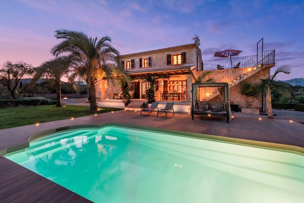 Piscina de Finca rústica en venda en Santa Coloma de Farners amb Aire condicionat, Jardí privat i Terrassa
