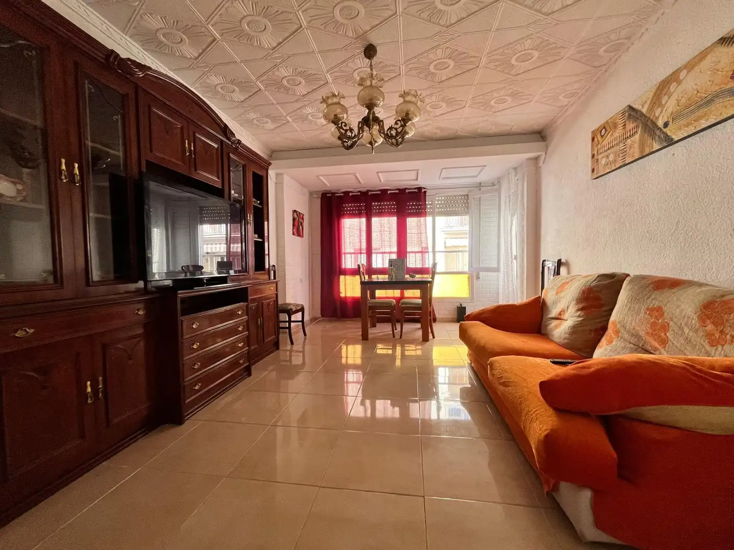 Living room of Flat for sale in Águilas  with Furnished and Balcony