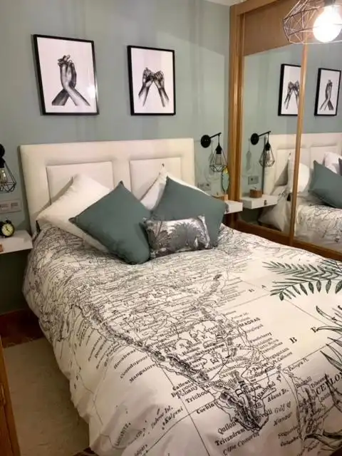 Schlafzimmer von Wohnung zur Miete in León Capital  mit Terrasse und Möbliert