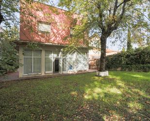 Exterior view of House or chalet for sale in  Madrid Capital  with Private garden