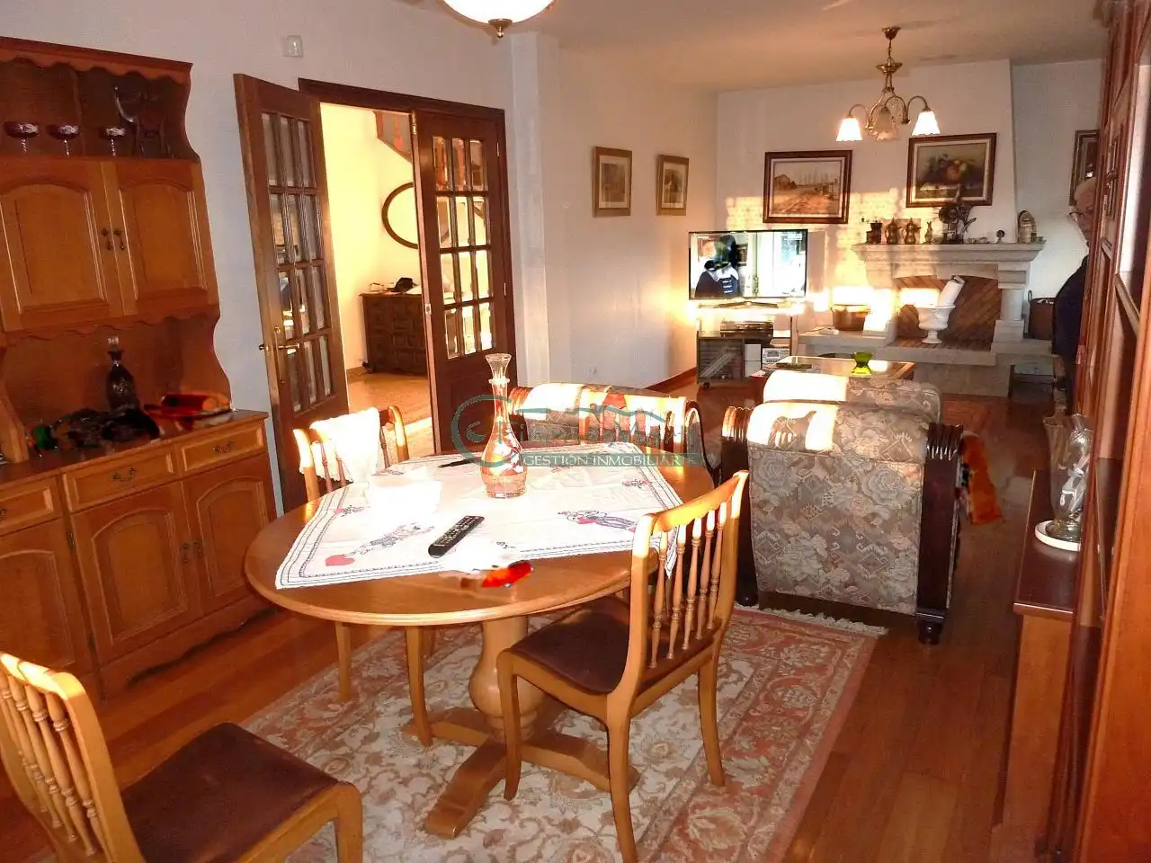 Dining room of Houses for sale in Vigo   with Heating, Private garden and Parquet flooring