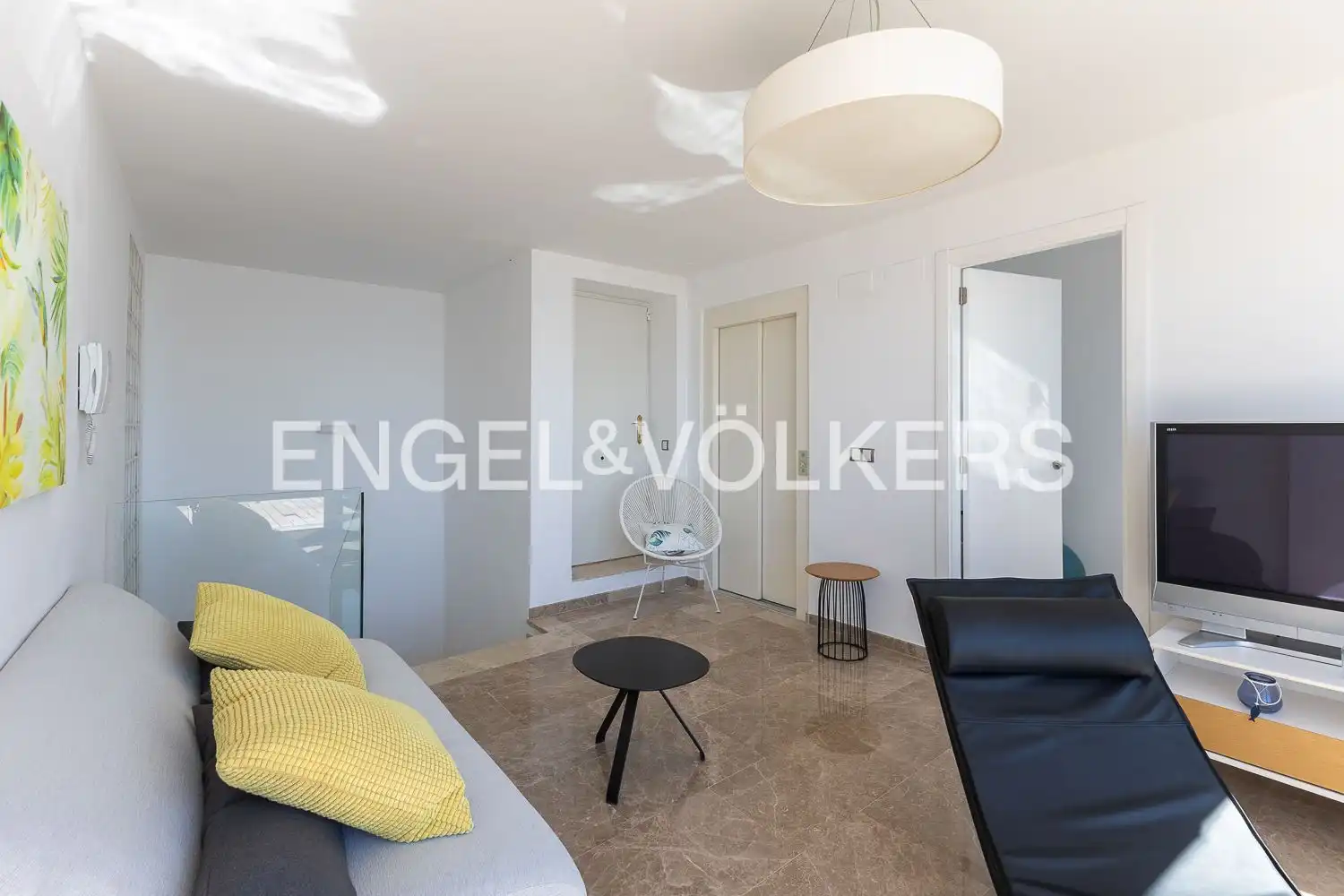 Sala de estar de Casa o chalet de alquiler en Cullera con Aire acondicionado, Calefacción y Piscina