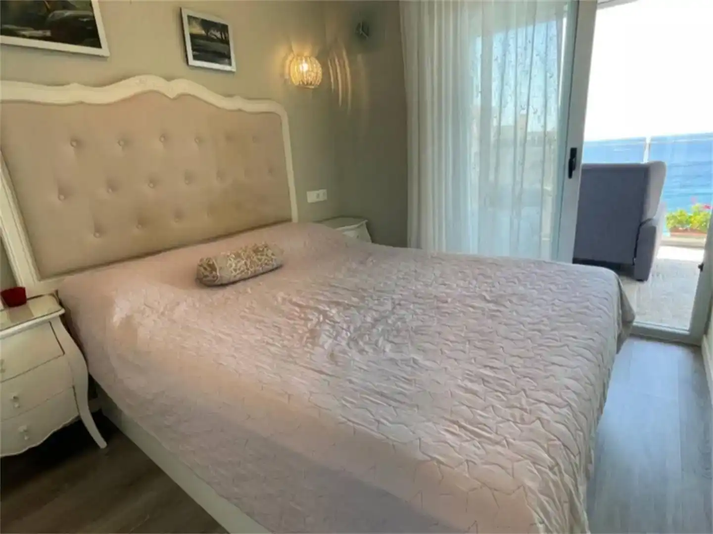 Dormitori de Apartament en venda en Calpe / Calp amb Aire condicionat, Piscina i Balcó