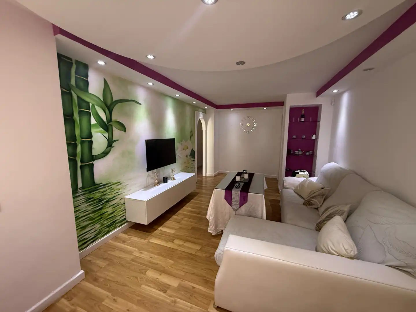 Living room of Flat for sale in Huelva  with Air Conditioner, Furnished and Oven