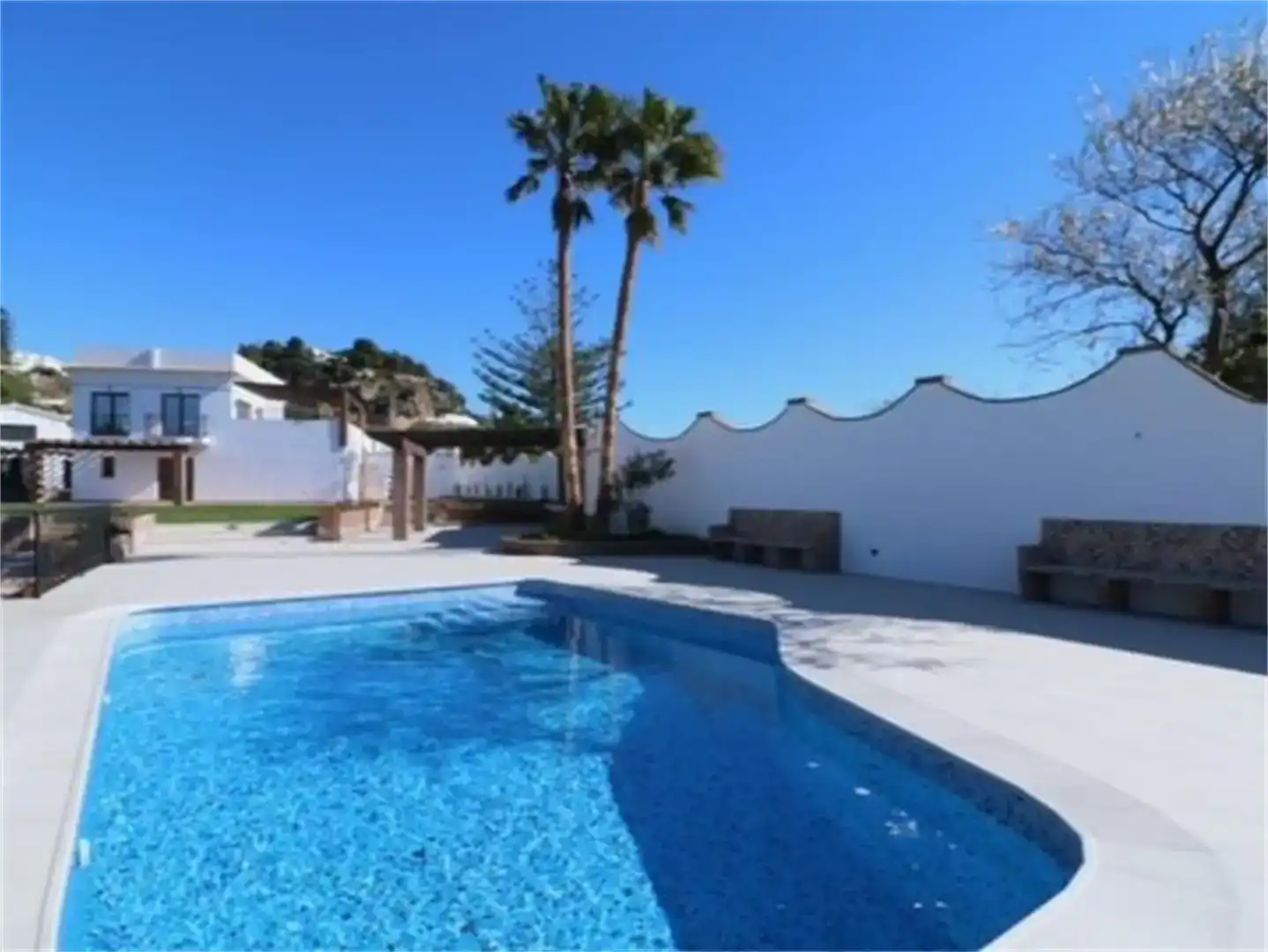 Schwimmbecken von Country house zum Verkauf in Mijas mit Klimaanlage, Schwimmbad und Balkon