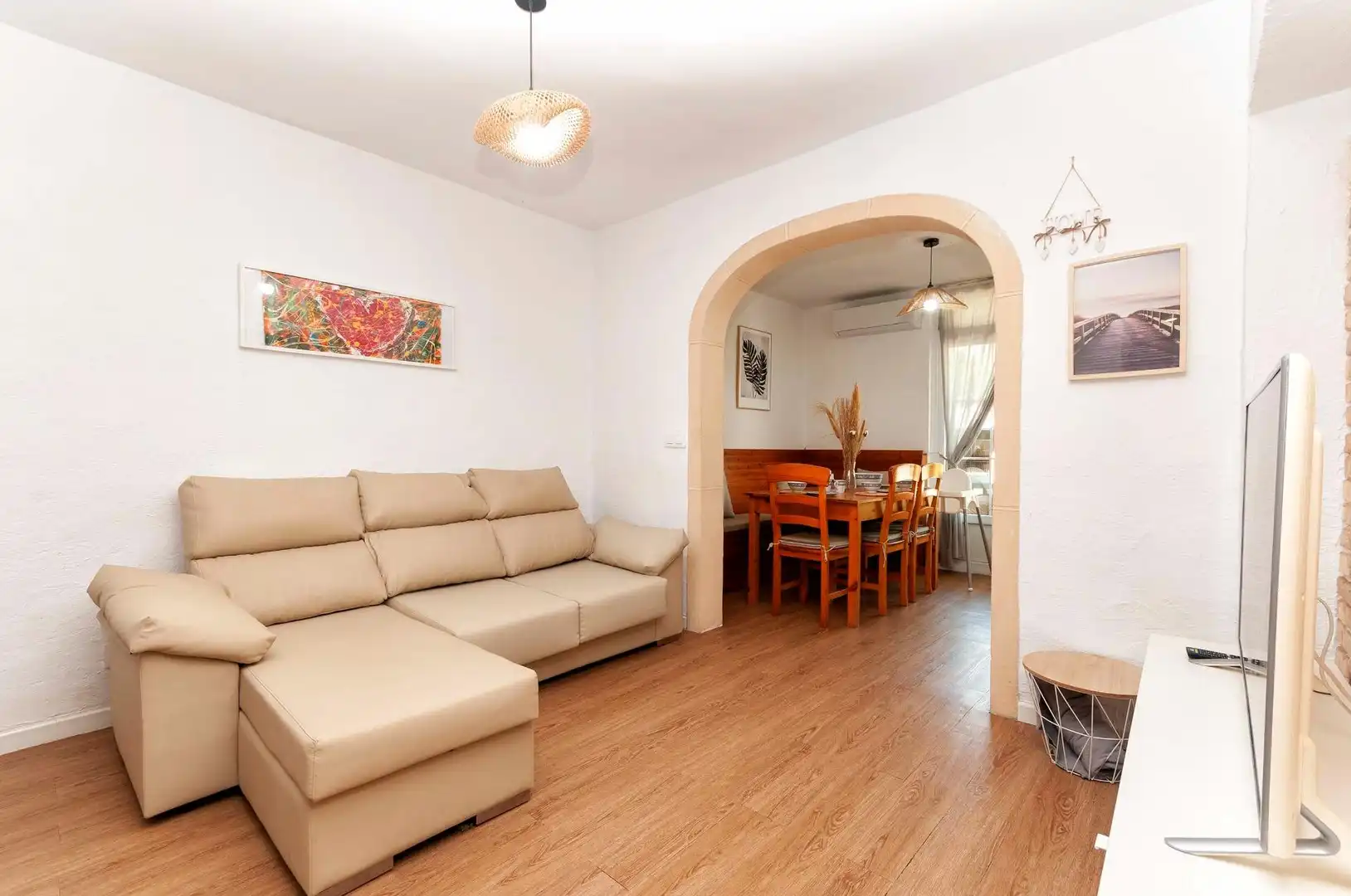 Sala de estar de Apartamento en venta en Jávea / Xàbia con Jardín privado, Terraza y Piscina comunitaria