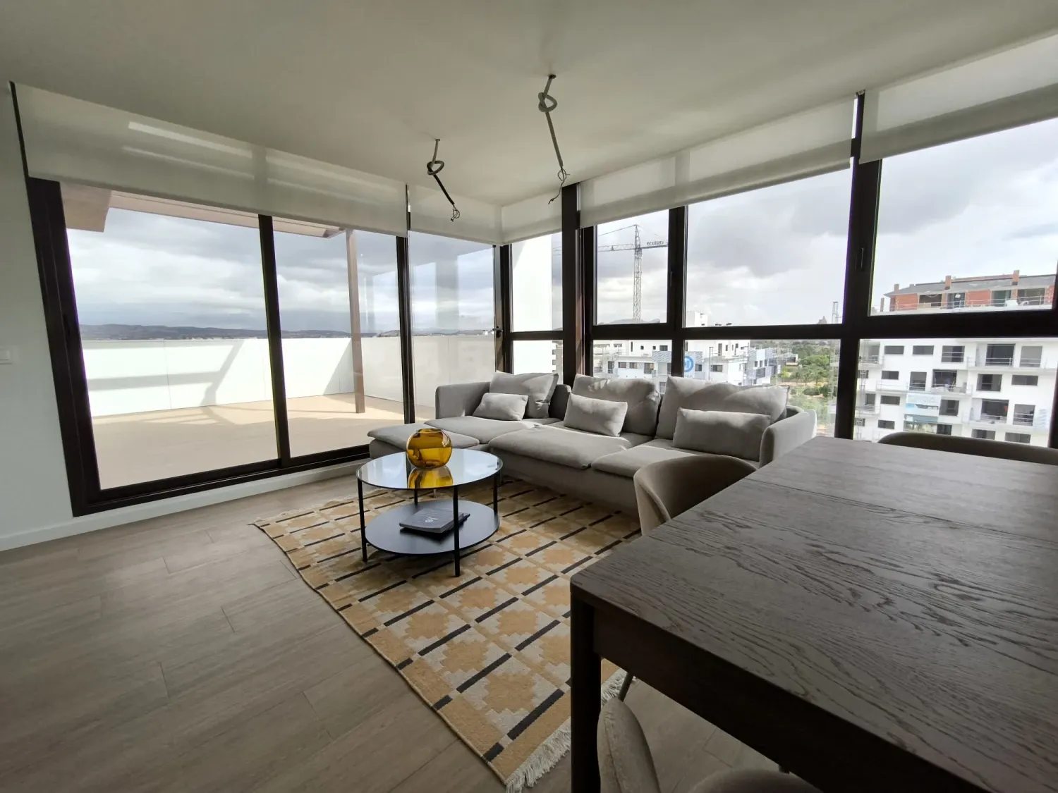 Sala d'estar de Àtic en venda en  Murcia Capital amb Aire condicionat, Calefacció i Jardí privat