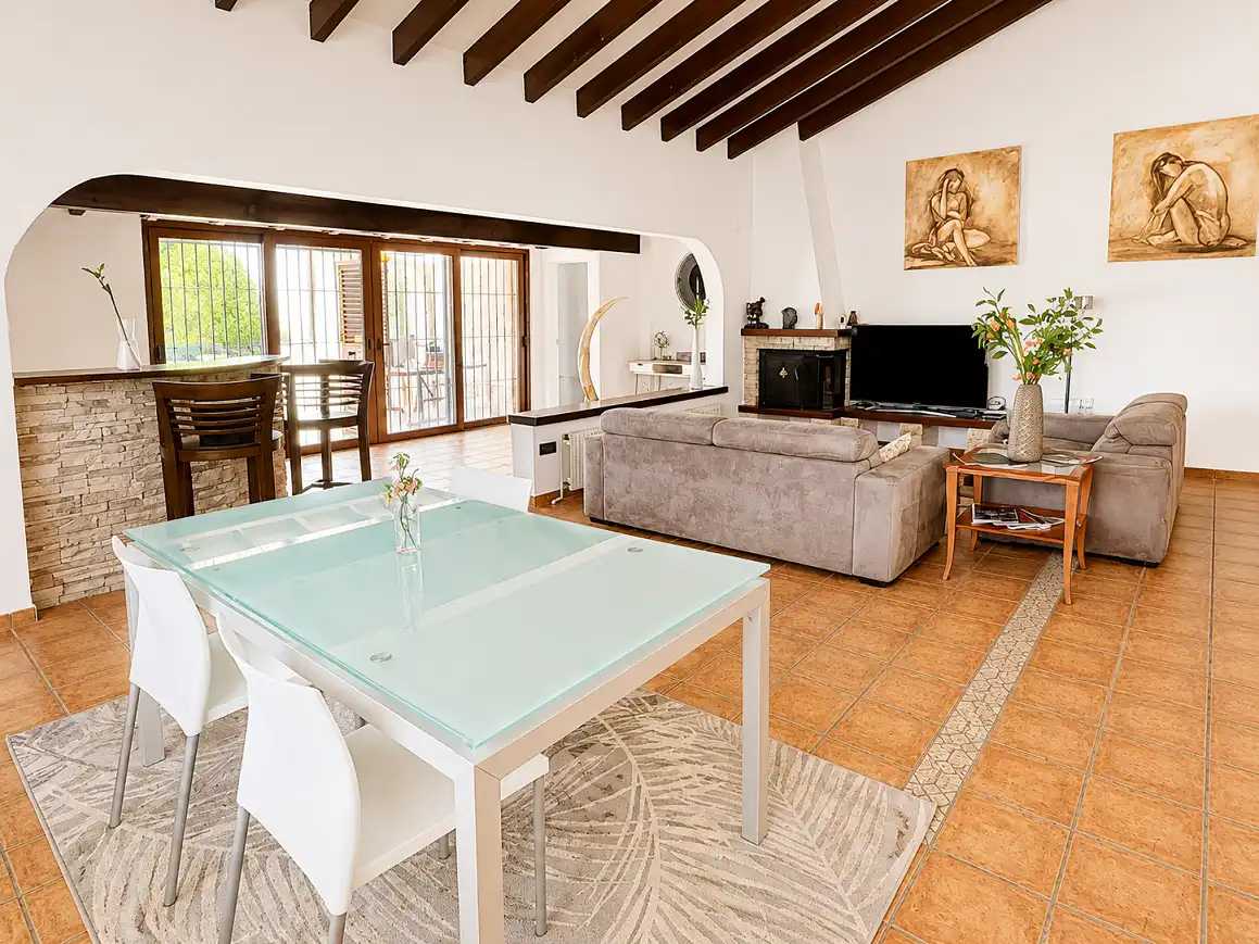 Living room of Houses for rent in La Nucia  with Air Conditioner, Terrace and Swimming Pool