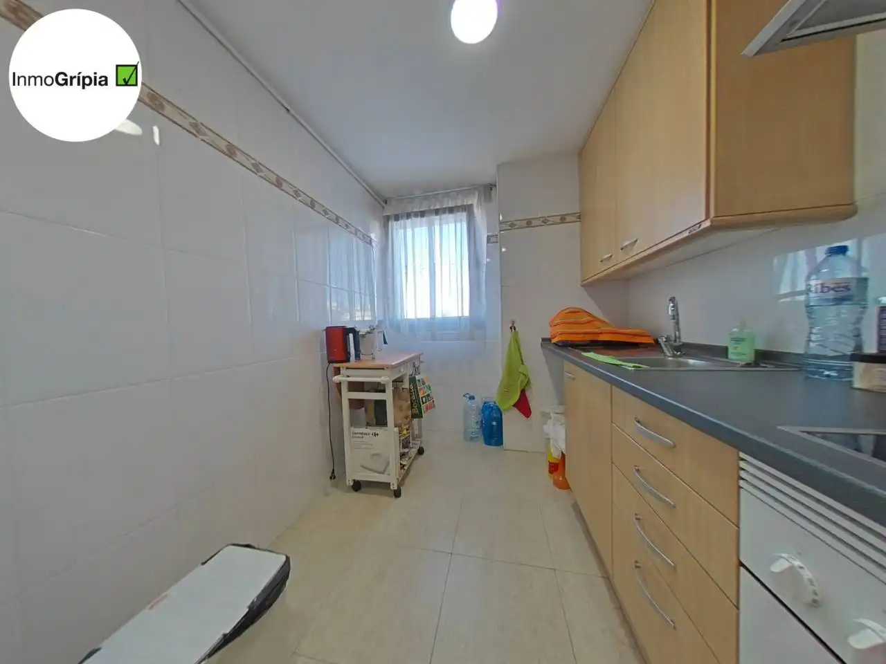 Küche von Wohnung zum Verkauf in Terrassa mit Klimaanlage, Heizung und Parkett