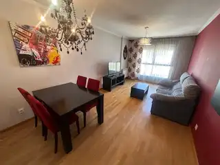 Wohnzimmer von Wohnungen zur Miete in León Capital  mit Heizung, Parkett und Terrasse