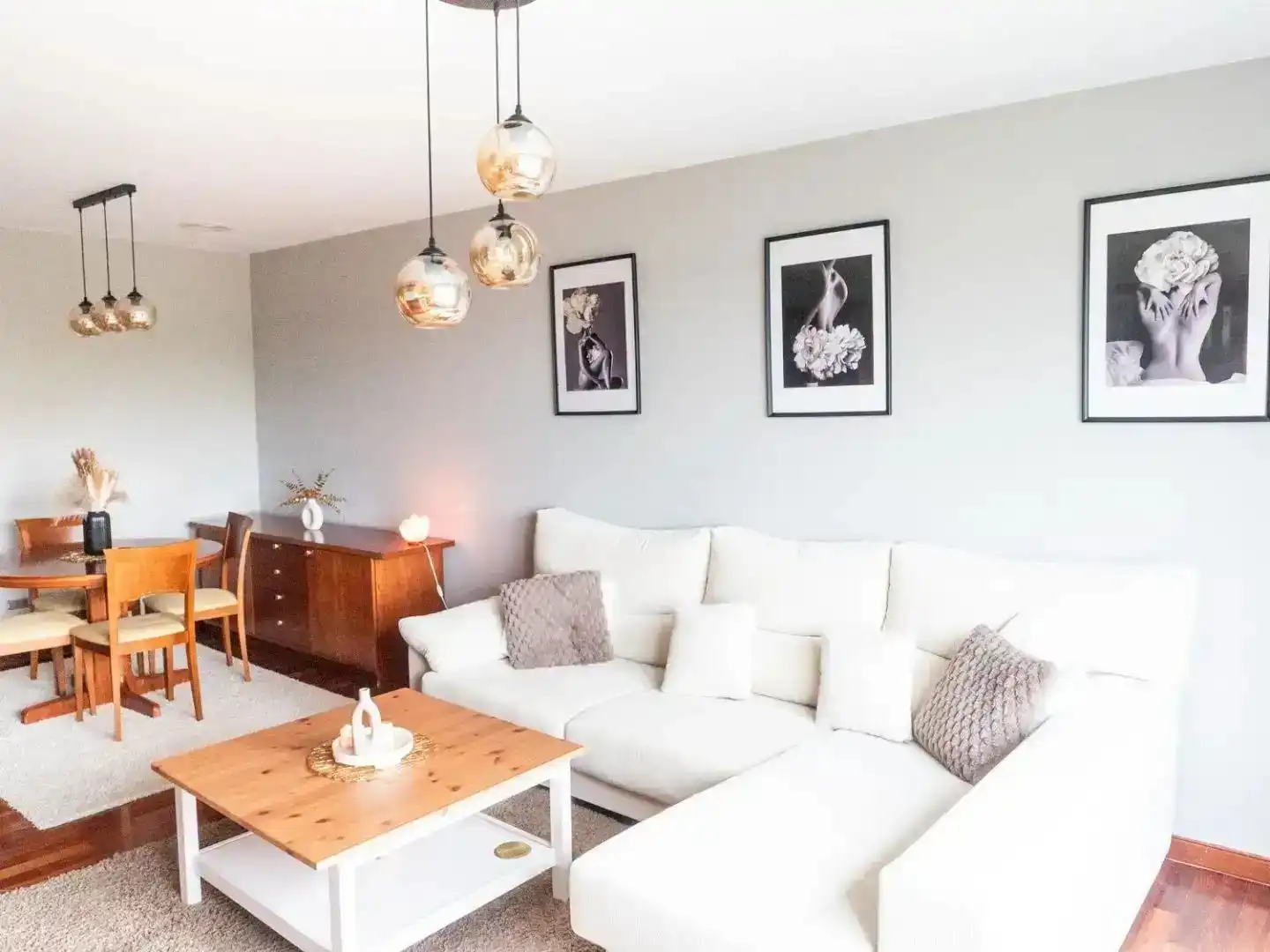 Sala de estar de Piso en venta en Culleredo con Piscina