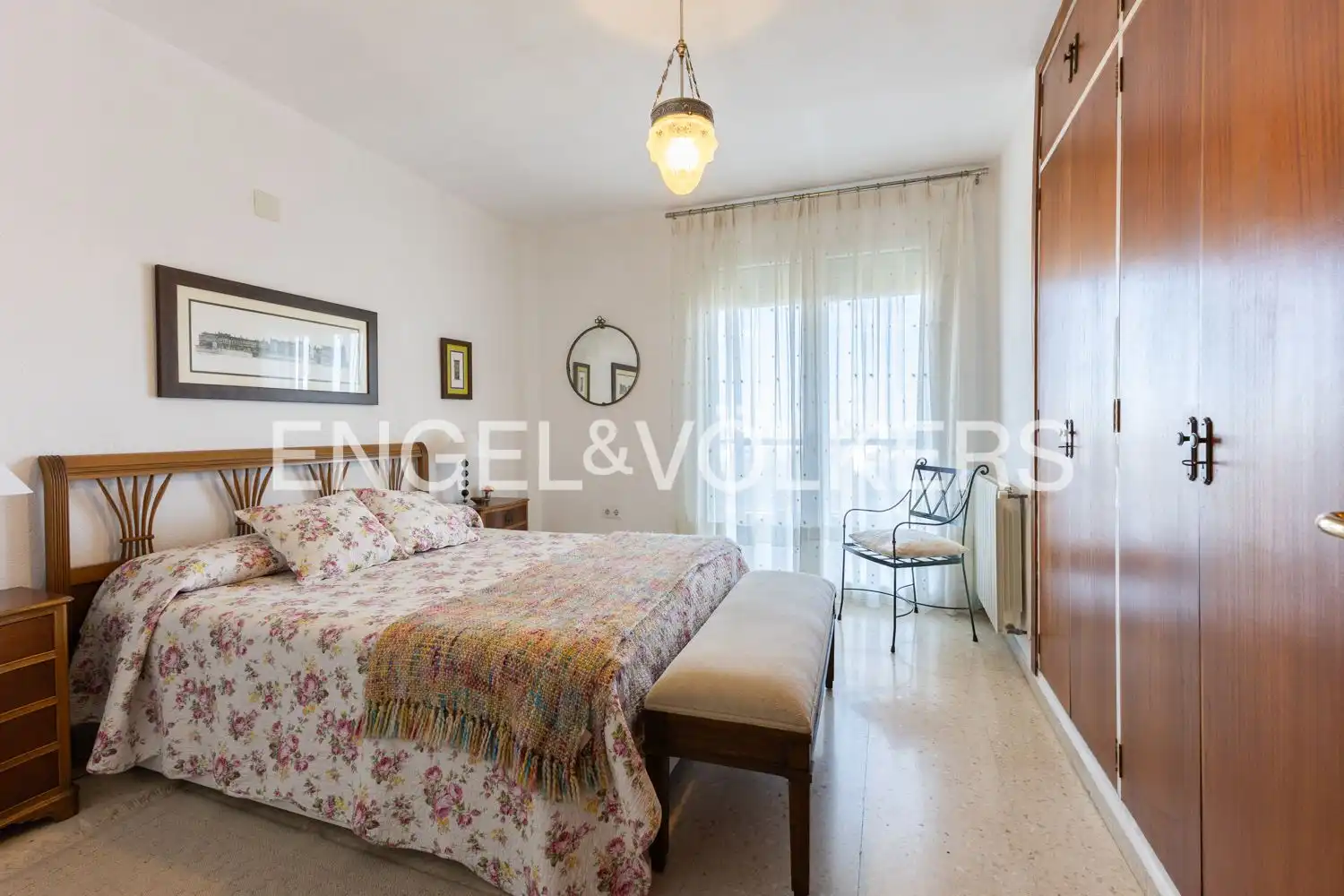 Bedroom of Flat for rent in Valencia  with Air Conditioner, Heating and Parquet flooring