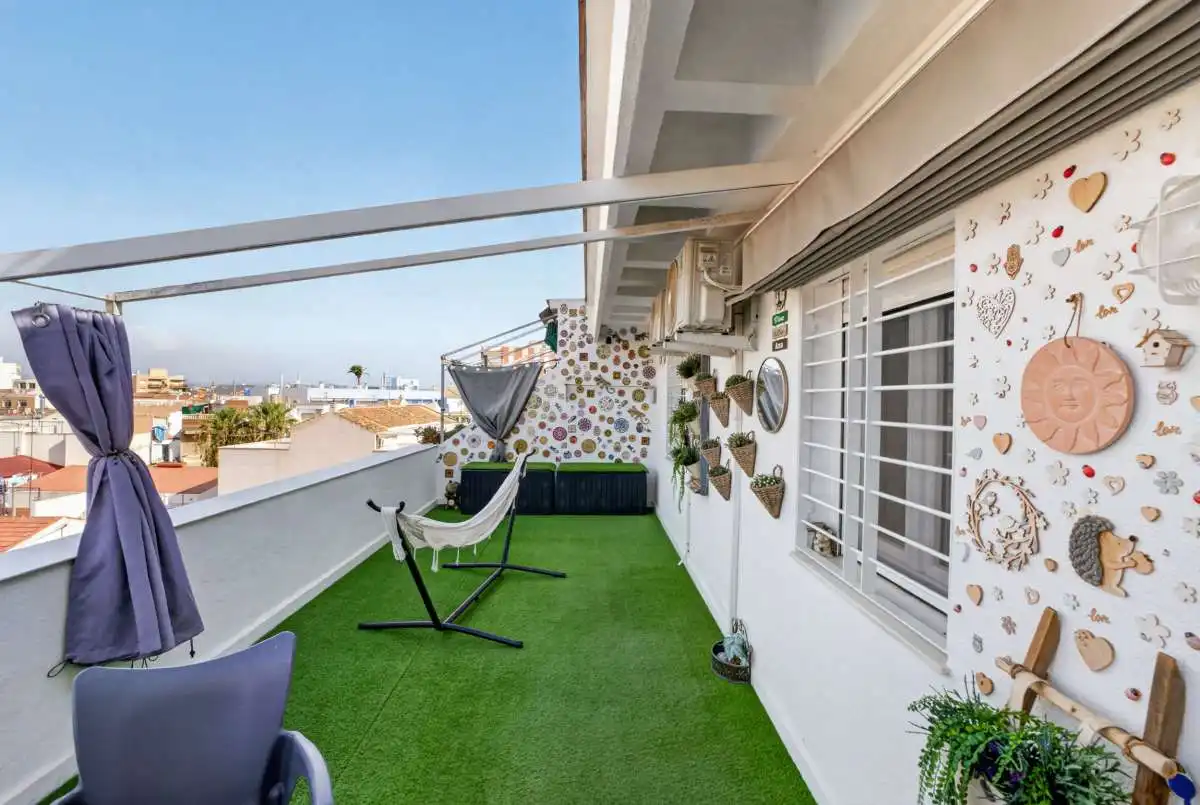 Terraza de Ático en venta en San Pedro del Pinatar con Terraza, Trastero y Amueblado