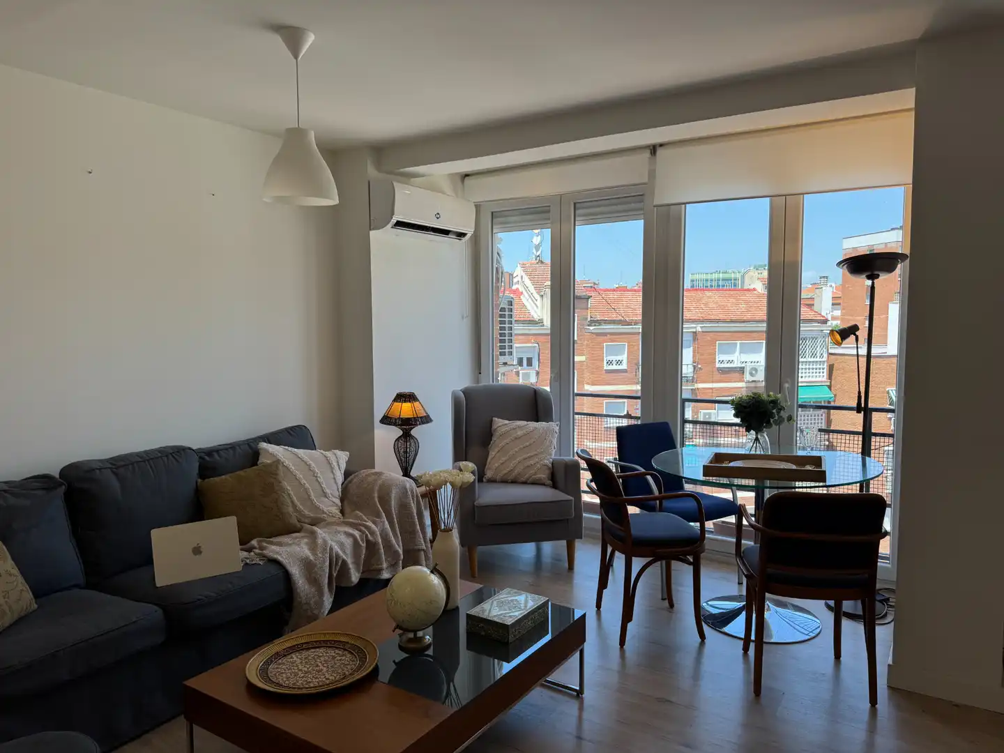Wohnzimmer von Wohnung zur untervermieten in Madrid mit Klimaanlage, Heizung und Möbliert