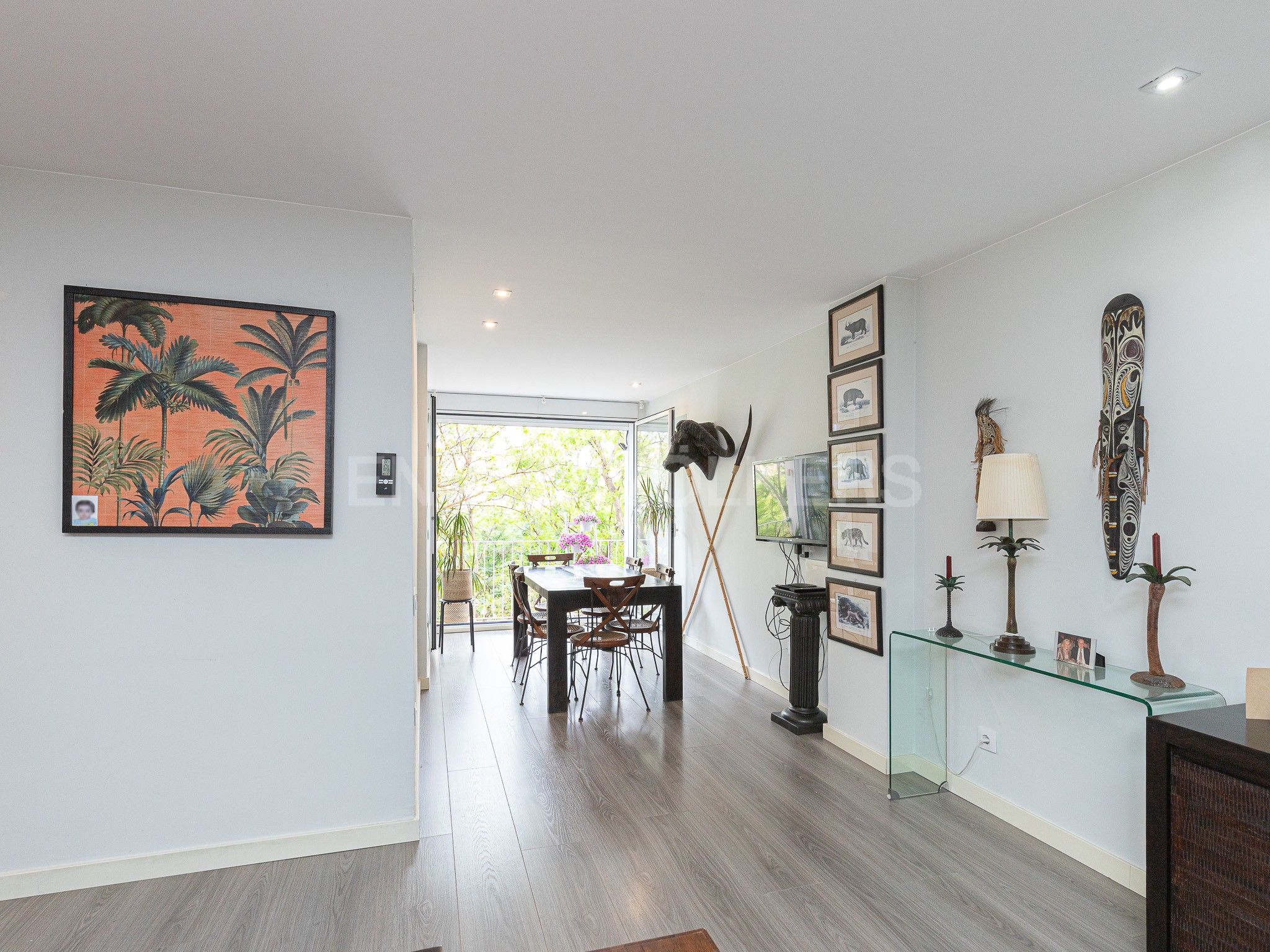 Menjador de Apartament en venda en  Barcelona Capital amb Aire condicionat, Calefacció i Parquet