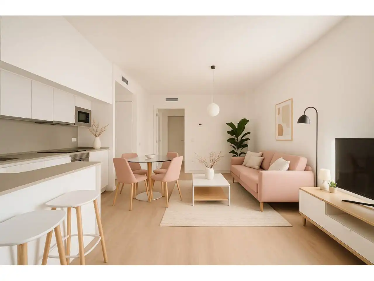 Wohnzimmer von Wohnung zum Verkauf in Granollers mit Klimaanlage, Heizung und Parkett