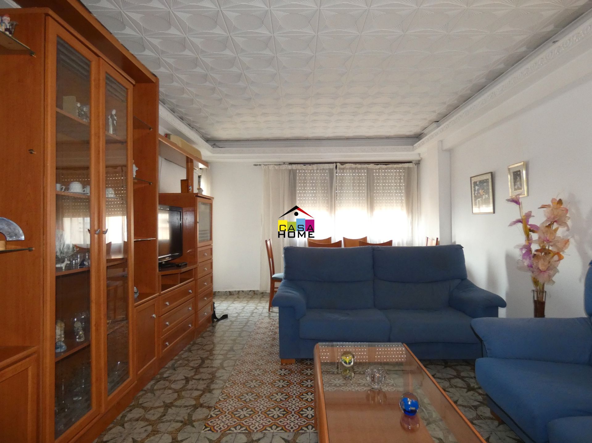 Sala de estar de Piso en venta en Castellón de la Plana / Castelló de la Plana con Aire acondicionado, Terraza y Amueblado