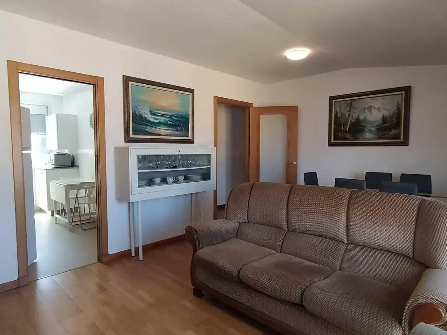 Sala de estar de Ático en venta en Cariño con Parquet, Amueblado y Horno