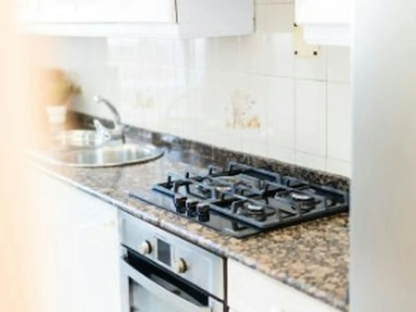 Kitchen of Flat for share in Valencia  with Furnished, Washing machine and TV