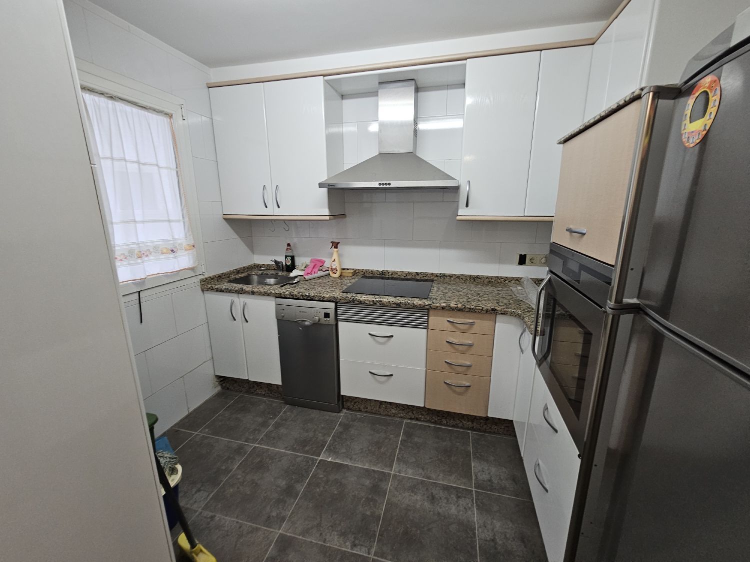 Kitchen of Flat to rent in A Coruña Capital   with Heating and Furnished