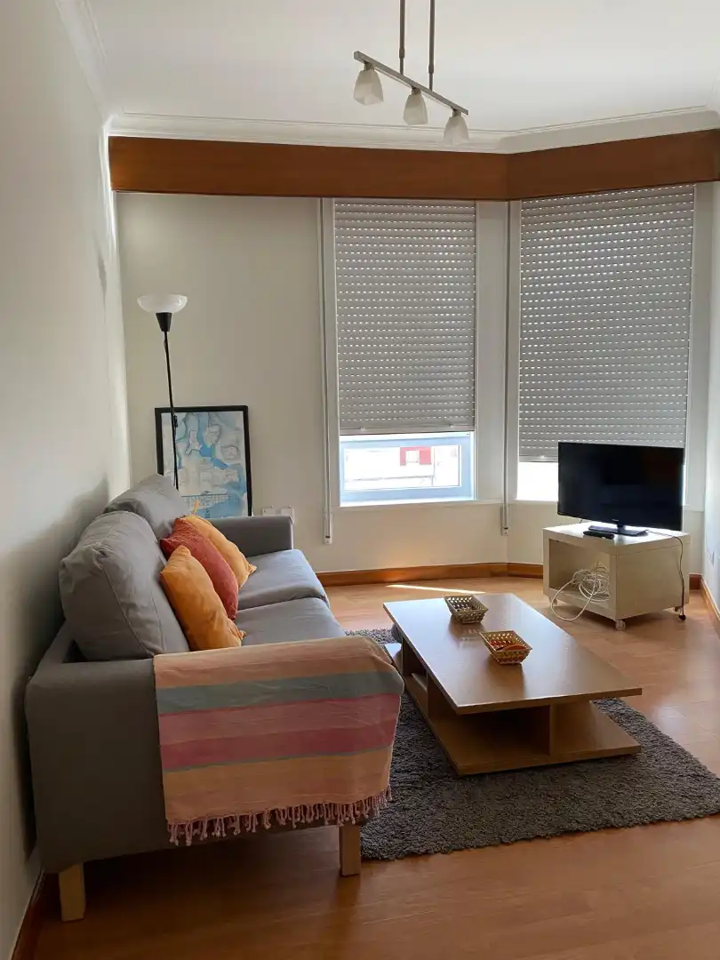 Living room of Apartments for rent in Ferrol  with Heating, Parquet flooring and Furnished