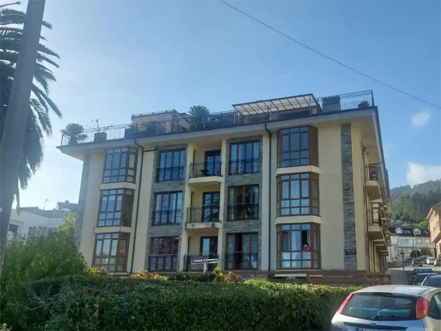 Vista exterior de Pis en venda en O Vicedo  amb Piscina i Balcó