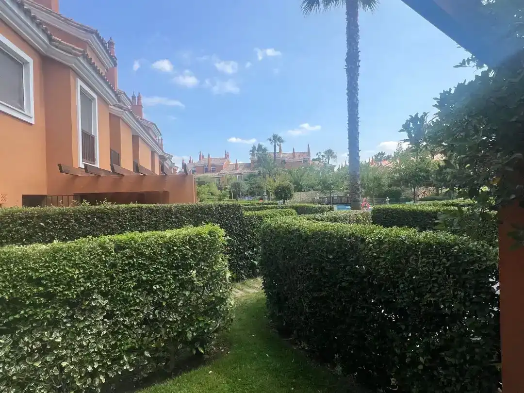 Jardí de Casa adosada de lloguer en Islantilla Golf