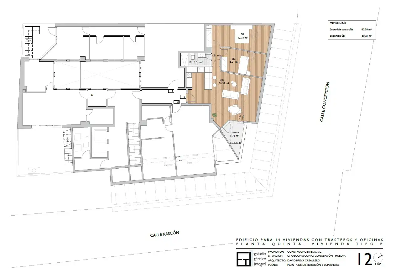 Appartement avec terrasse à vendre à Calle Rascón 23, imagen 6