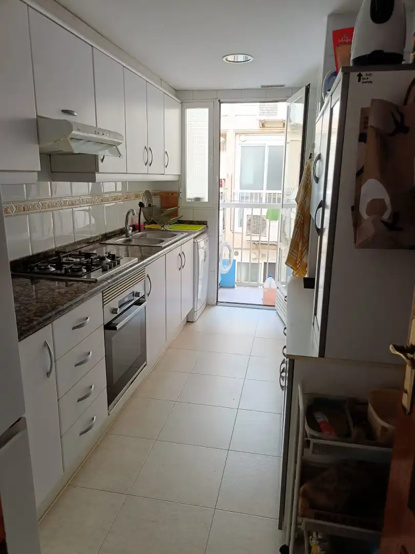 Küche von Dachboden zum Verkauf in Valencia mit Klimaanlage, Terrasse und Möbliert