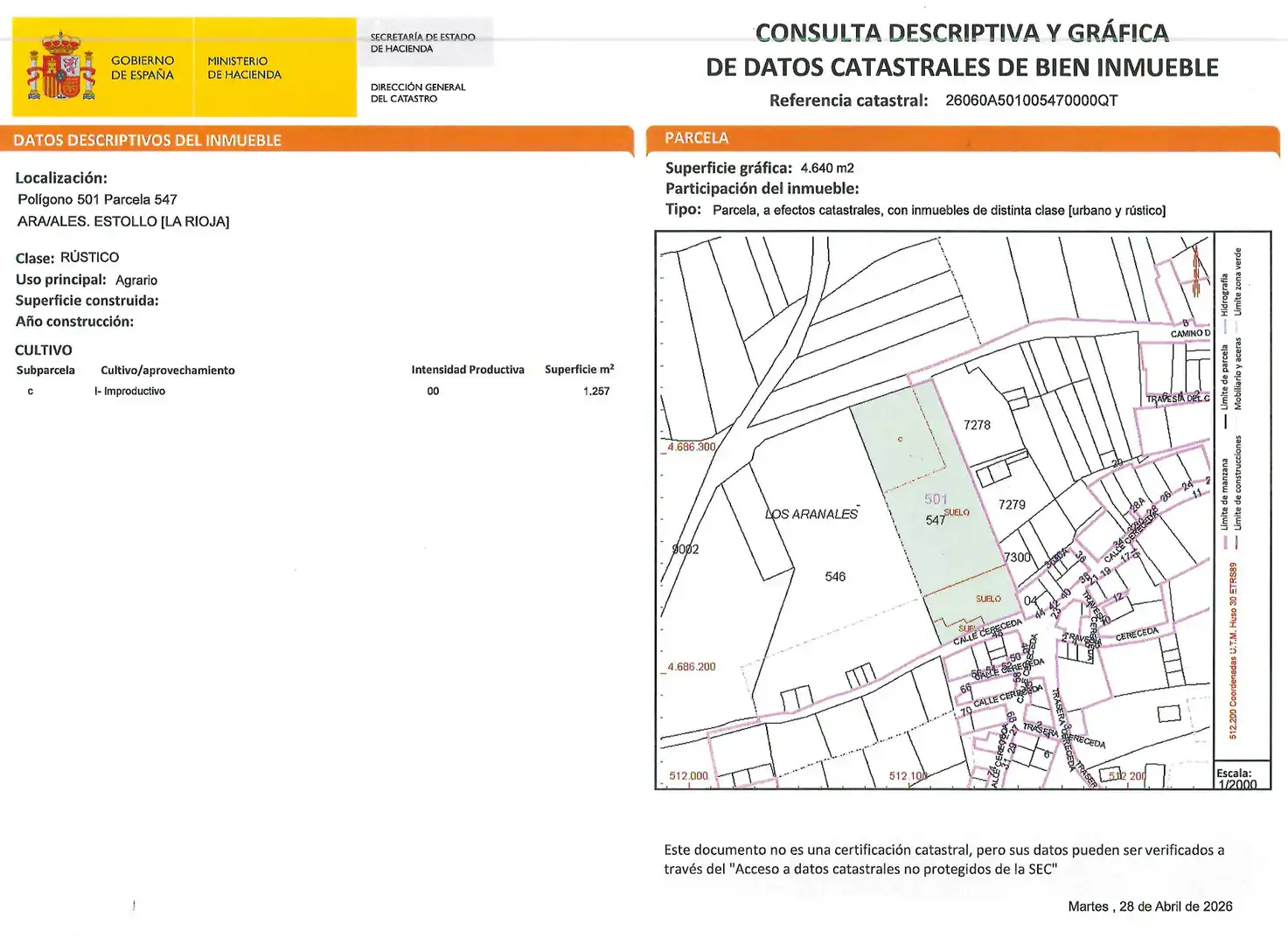 Residencial en venta en Estollo