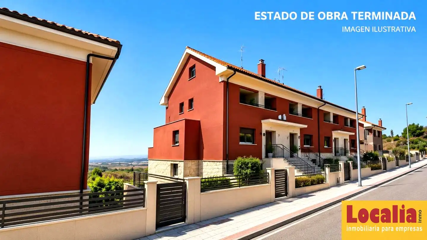 Vista exterior de Casa adosada en venta en Valdefresno con Jardín privado