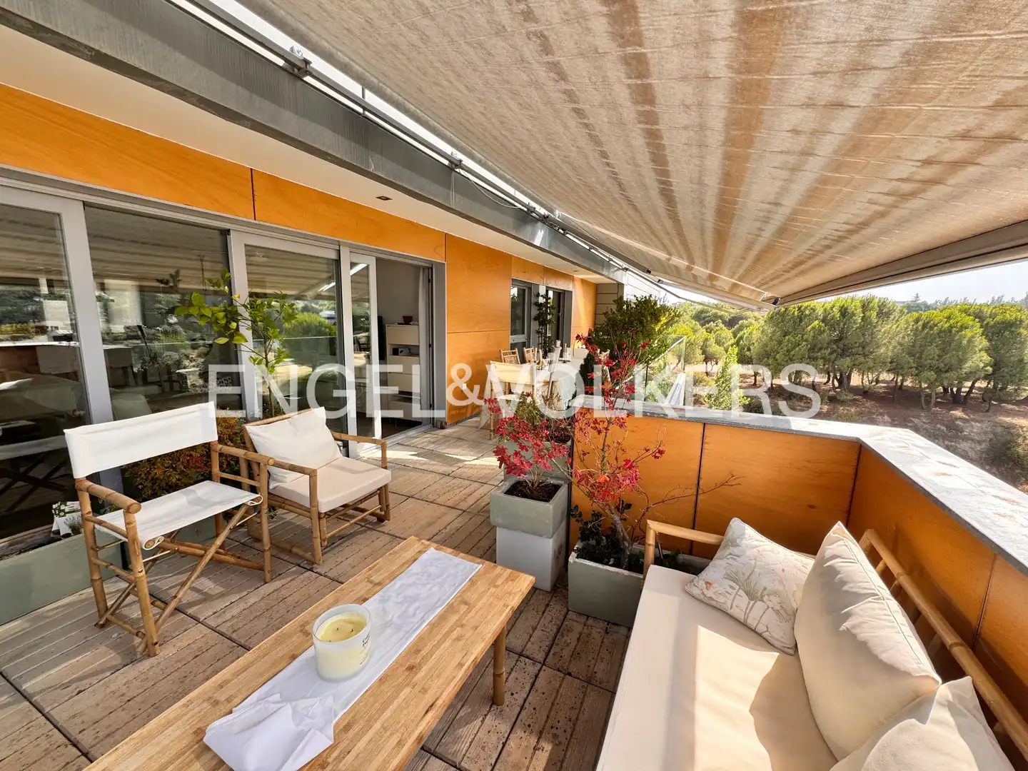 Terrace of Flat for rent in Majadahonda  with Air Conditioner, Heating and Private garden