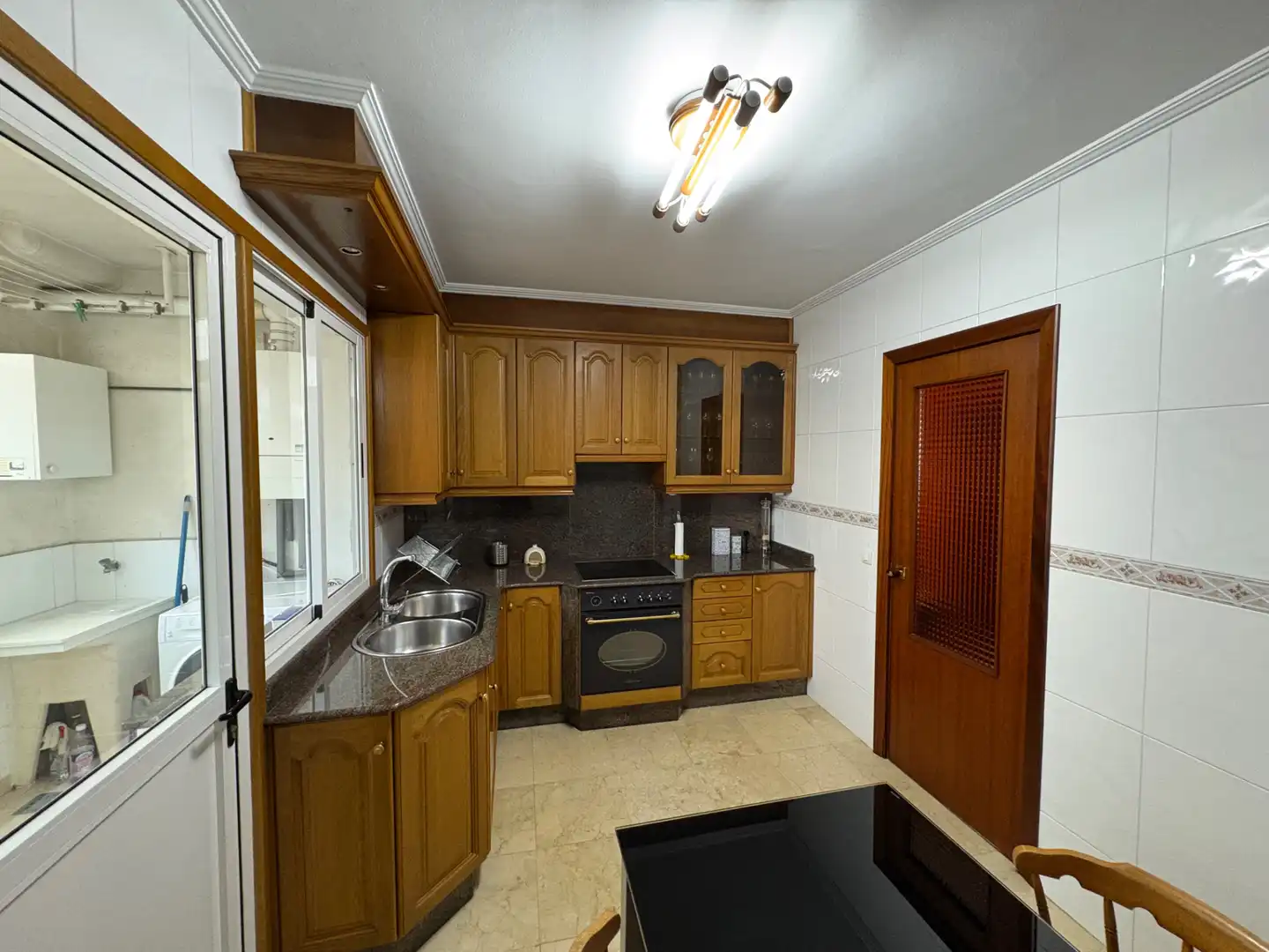 Küche von Wohnung zum Verkauf in Narón mit Heizung, Terrasse und Abstellraum