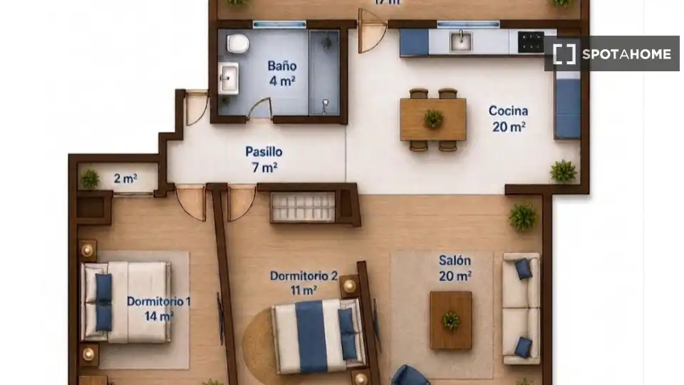 Apartamento para compartir en Vélez-Málaga con Aire acondicionado, Terraza y Amueblado