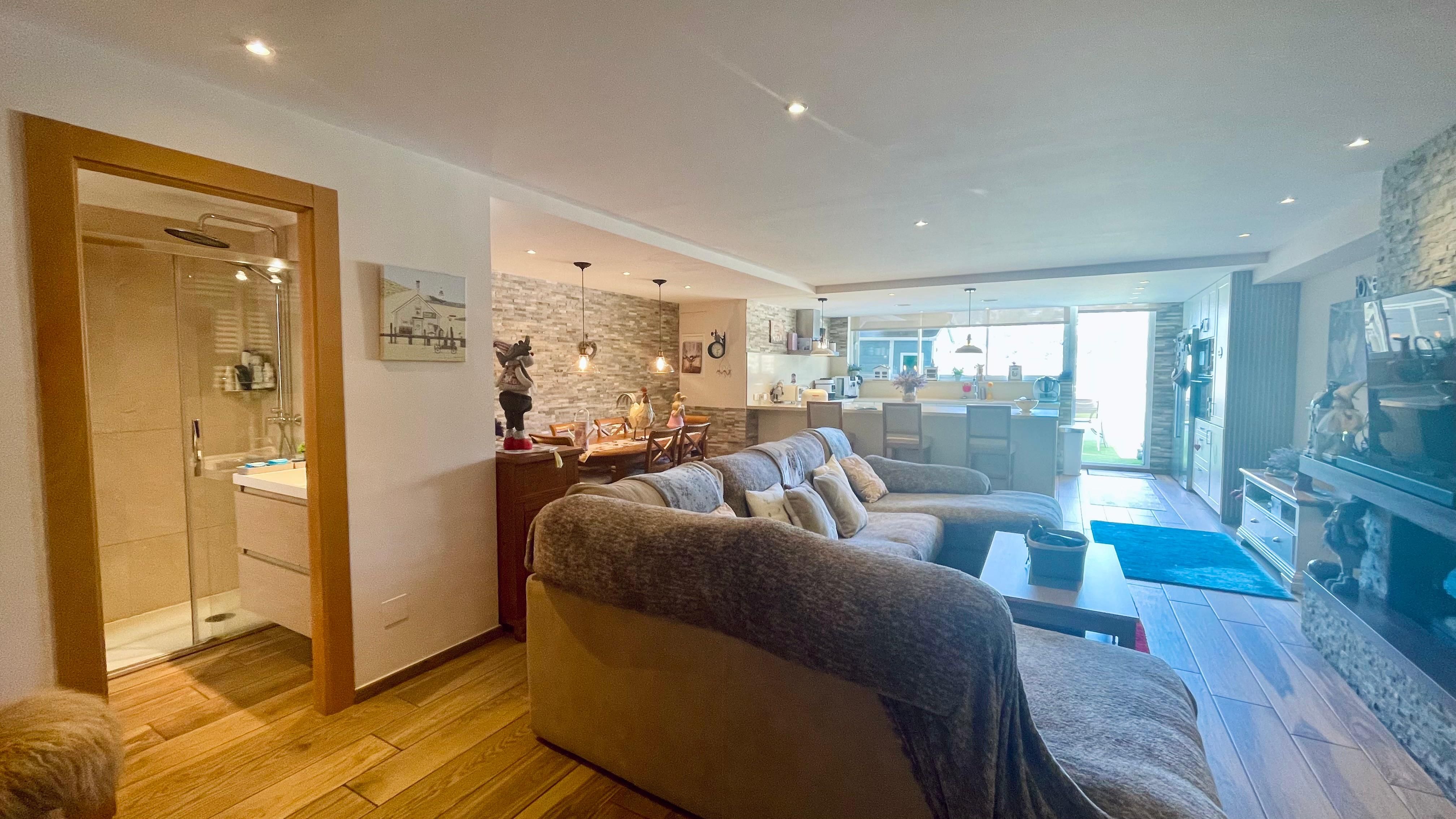 Sala d'estar de Apartament en venda en Andratx amb Aire condicionat i Piscina