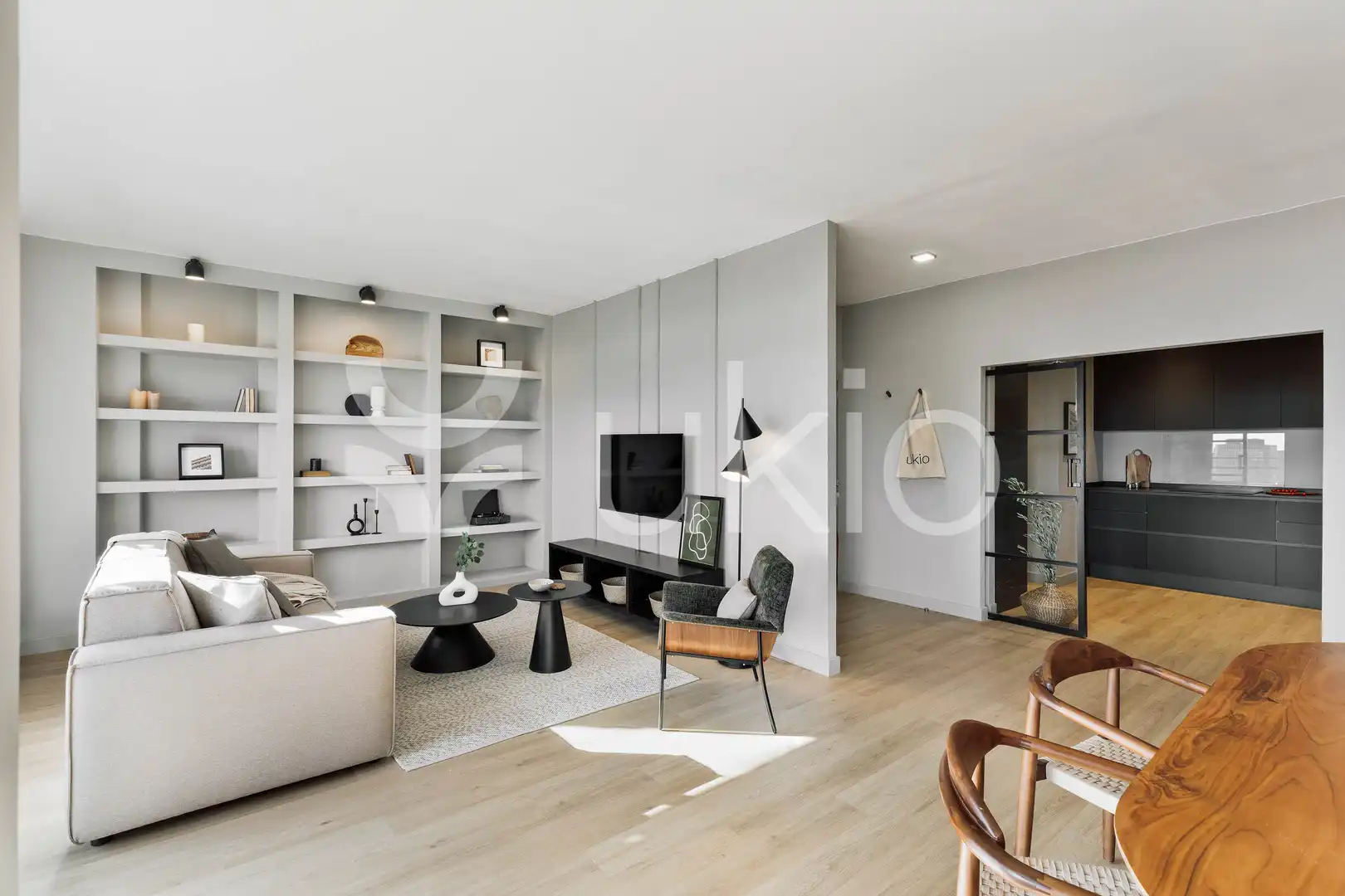 Living room of Apartments for rent in Barcelona  with Air Conditioner, Heating and Terrace