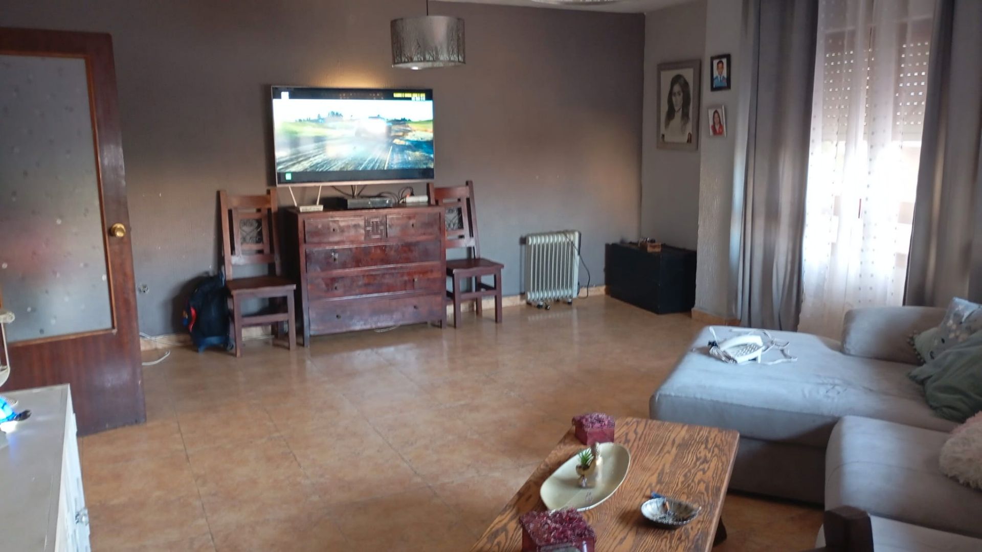 Sala d'estar de Pis en venda en San Vicente del Raspeig / Sant Vicent del Raspeig amb Aire condicionat, Moblat i Rentadora