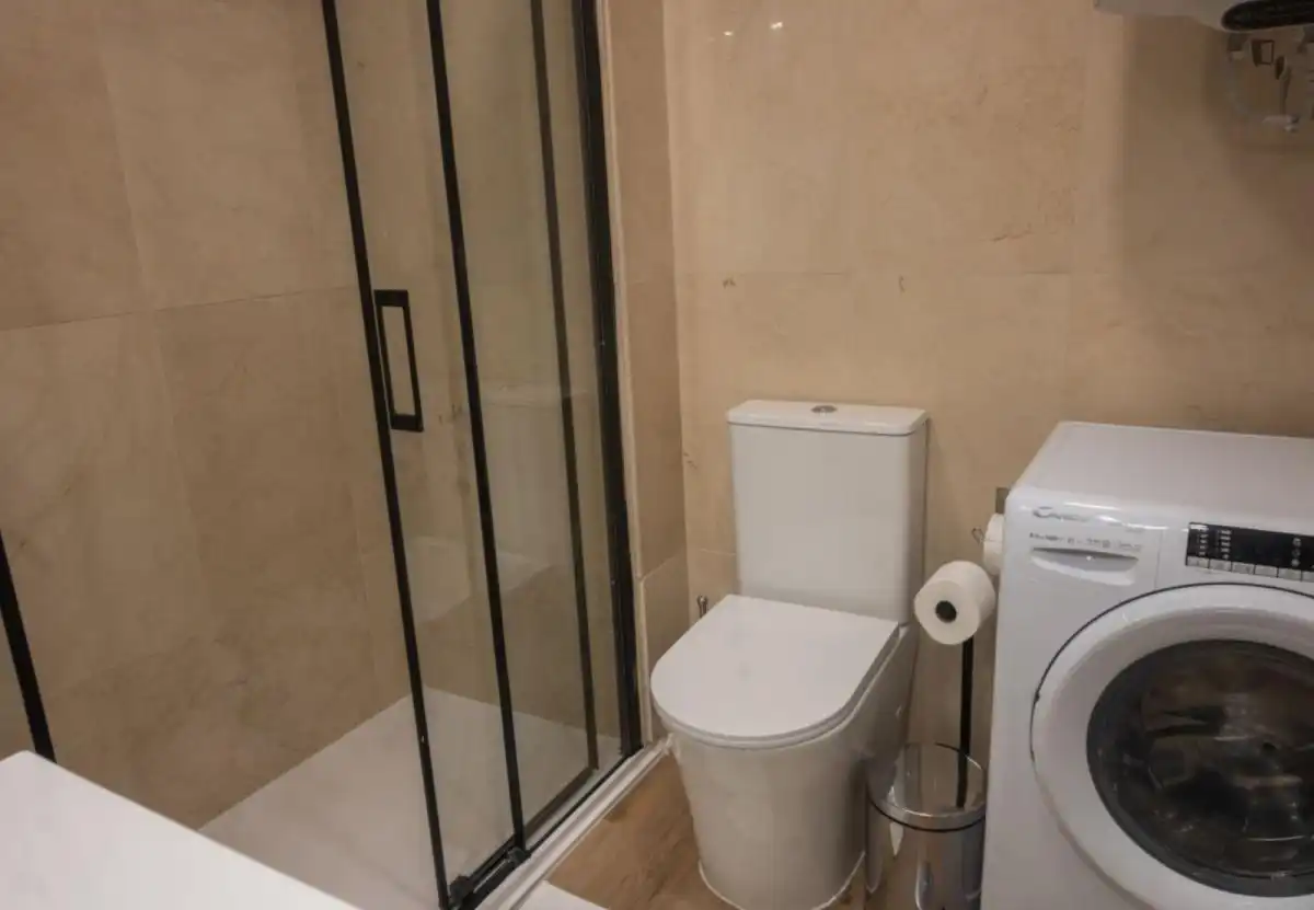 Bathroom of Apartments for rent in Madrid  with Air Conditioner, Furnished and Oven