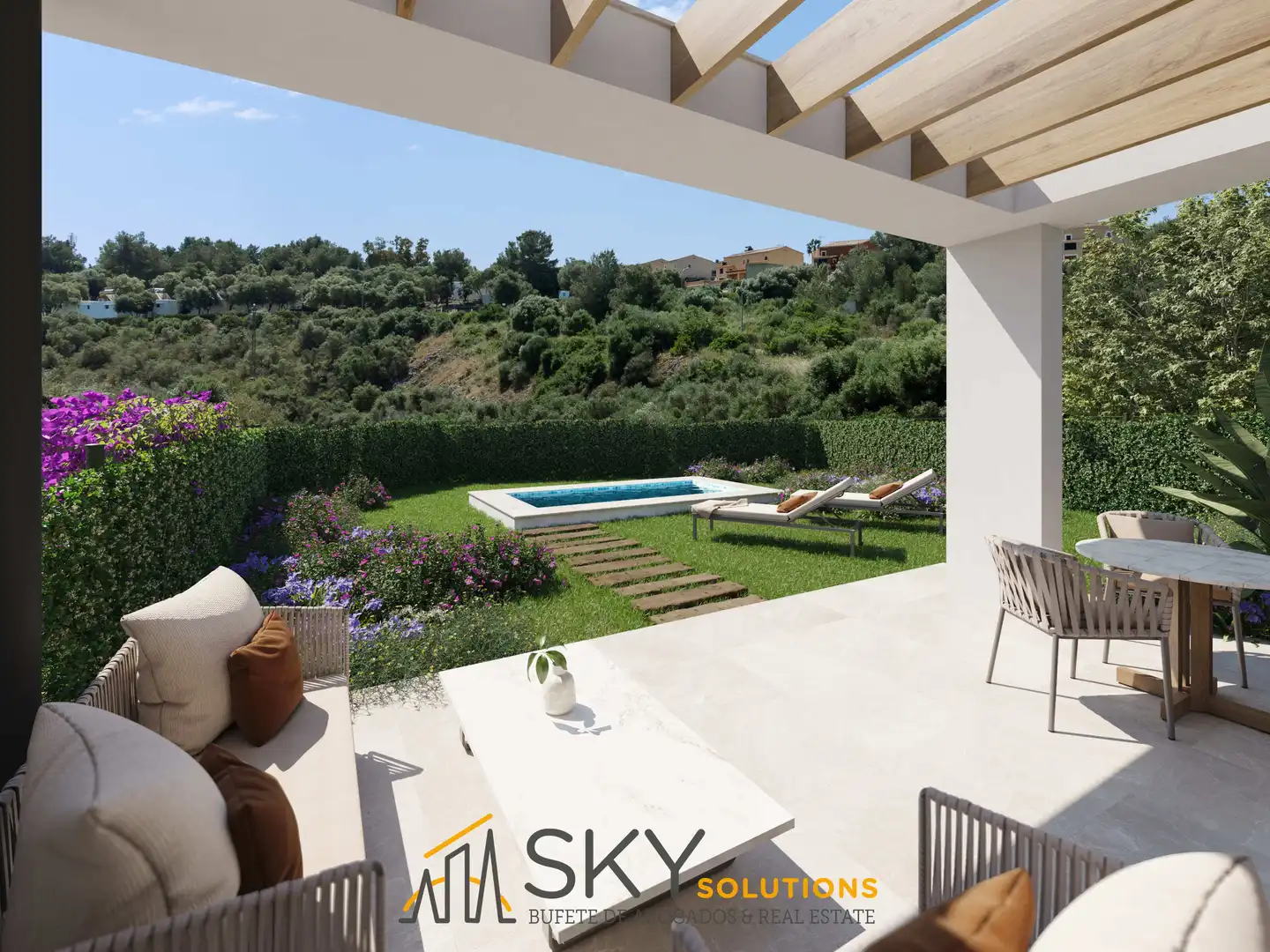 Garden of Detached homes for sale in Manacor  with Air Conditioner, Heating and Private garden