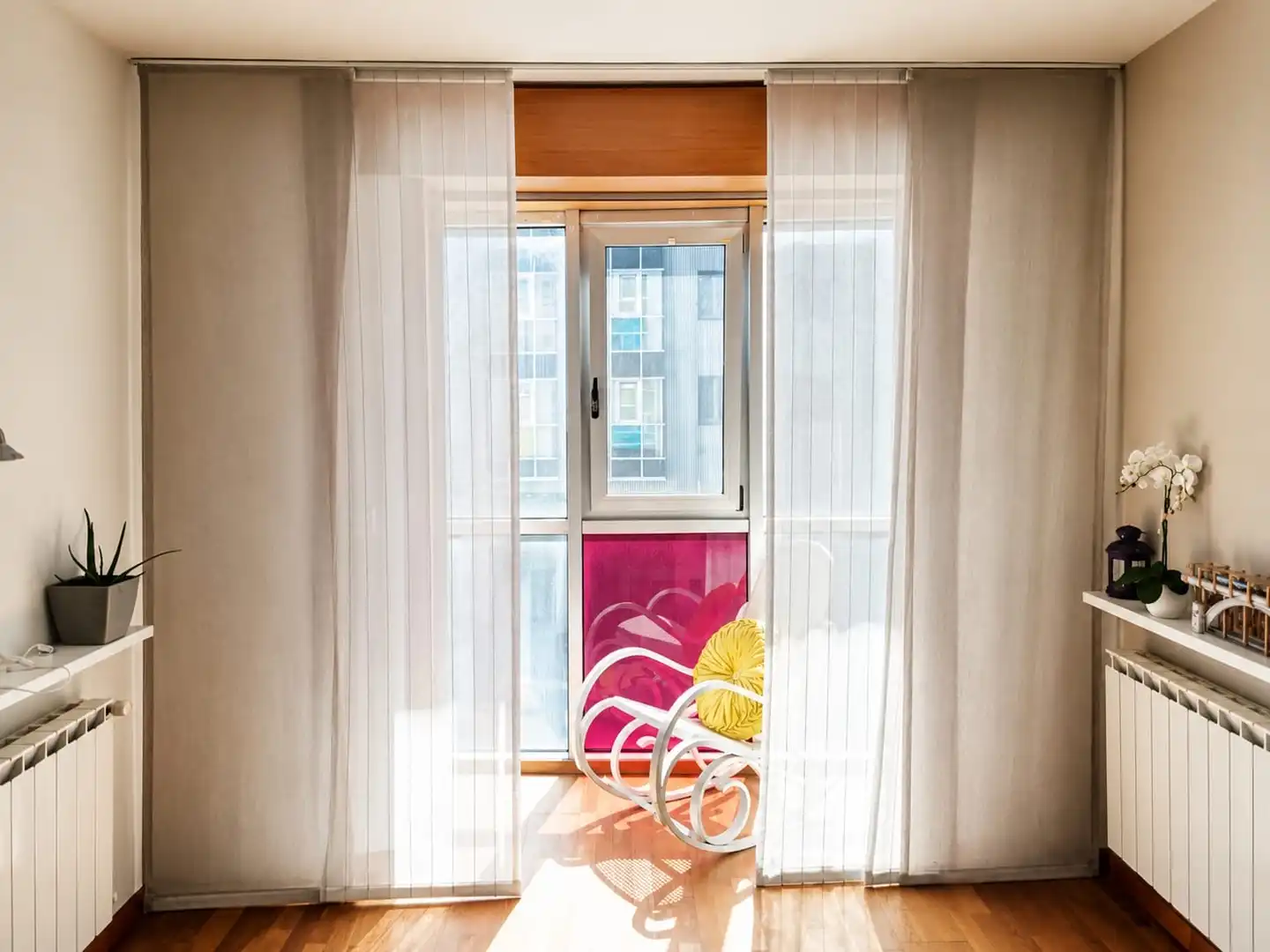 Balcony of Flat for sale in A Coruña Capital   with Heating, Parquet flooring and Terrace