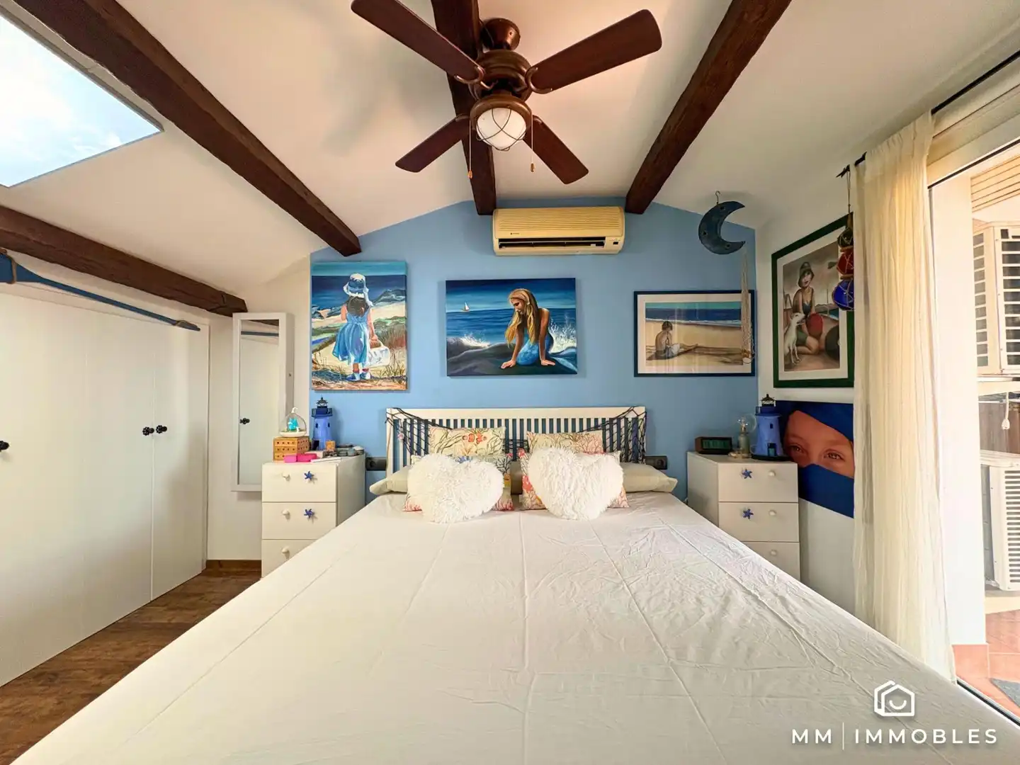 Bedroom of Attic for sale in Les Franqueses del Vallès  with Parquet flooring, Terrace and Balcony